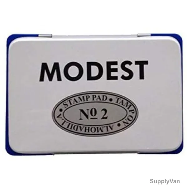 Modest Stamp Pad, No 2, 11 x 7CM, Blue