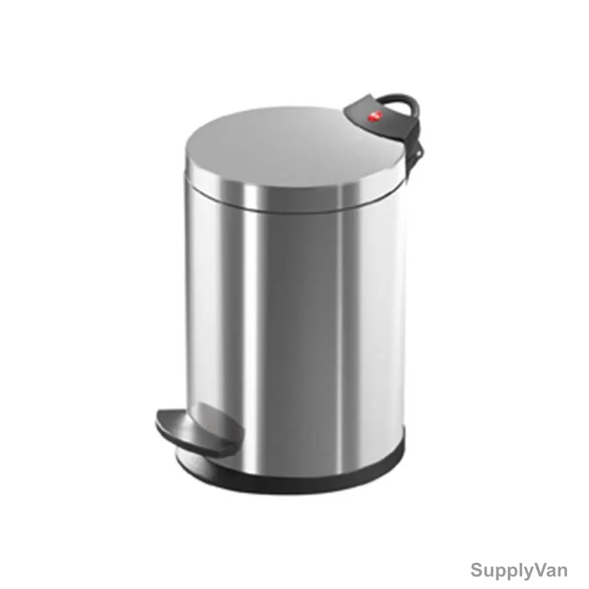 Hailo Pedal Waste Bin, HLO-0704-034, Pedal Bin T2 S, 4 Litres, Silver