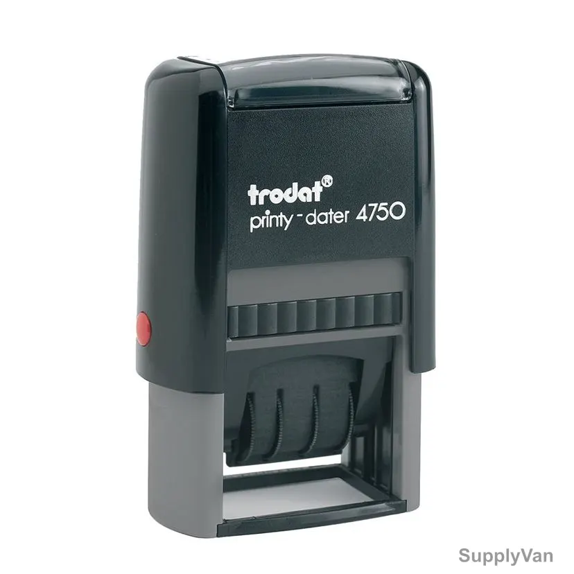 Trodat Printy Self Inking Stamp With Date, 4750, APPROVED Wording, 41 x 24MM