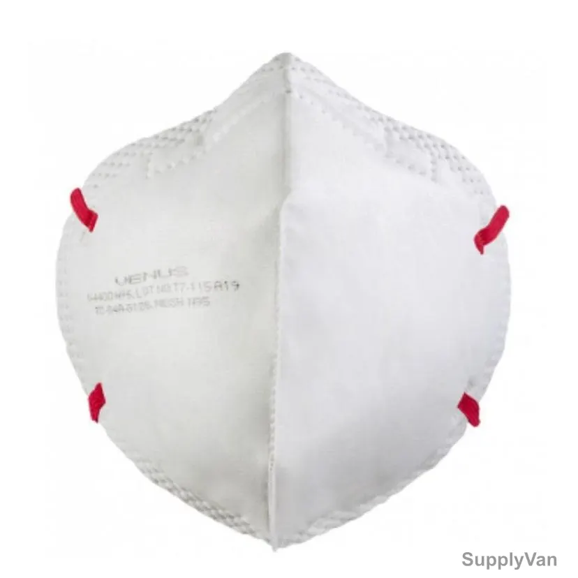 Venus Particulate Respirator, V-4400N95, N95, Free Size, FFP1, White, 5 Pcs/Box