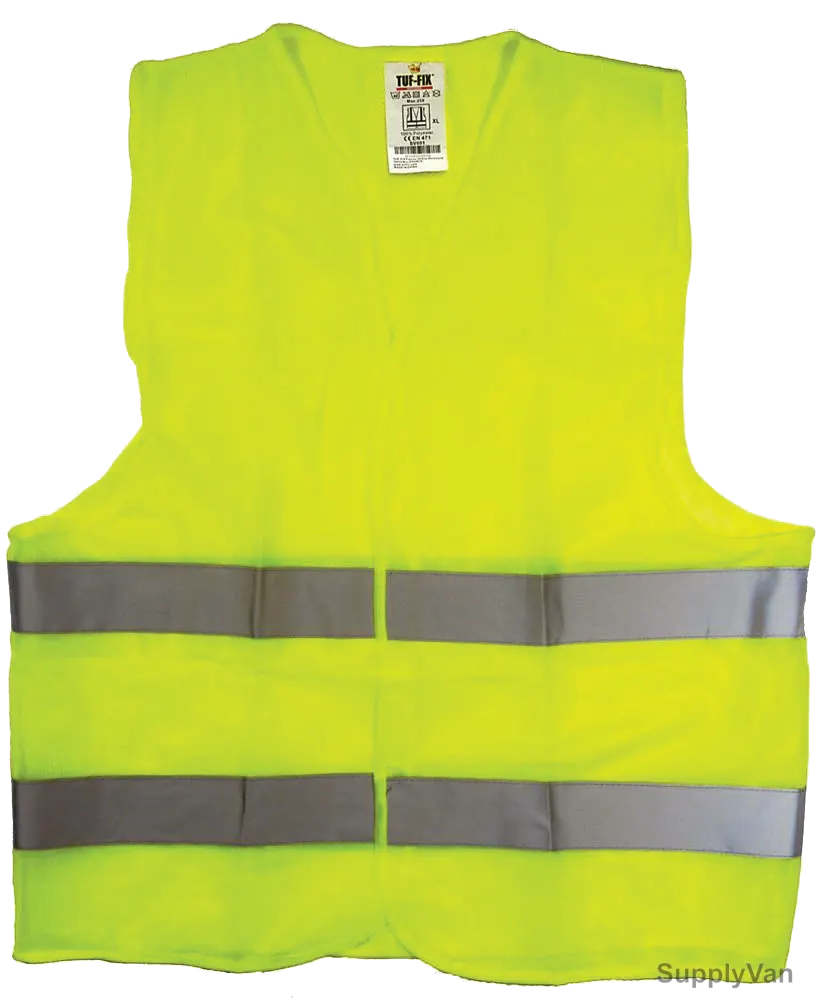 Tuf-Fix Safety Vest, SV026, Polyester, 60GSM, Green