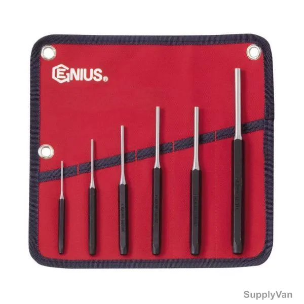 Genius Metric Pin Punch Set, PC-566MP, 6PCS