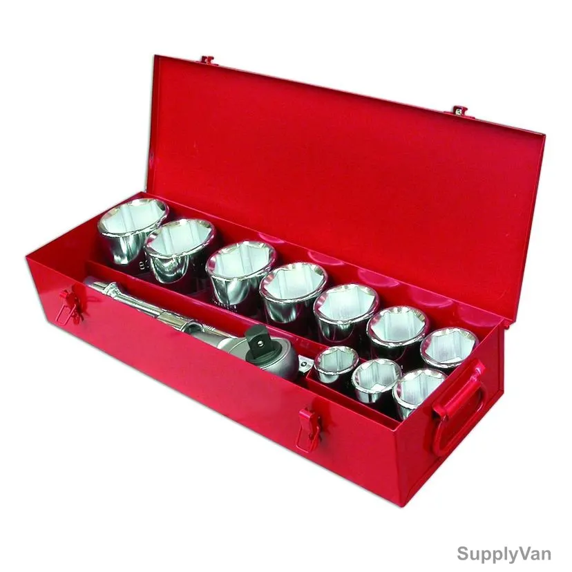 Ega Master Socket Wrench Set, 65042, 14 Pieces, CrV Steel, 27 Kg