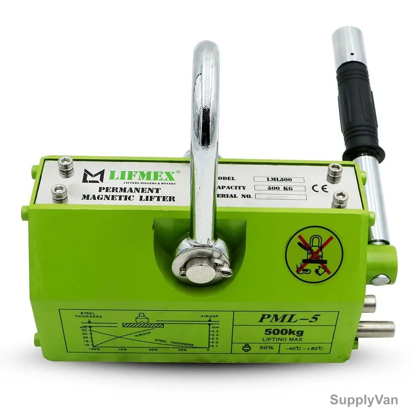 Lifmex Permanent Magnet Lifter, LML1000, 1000 Kg