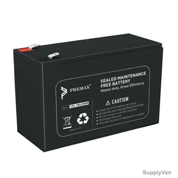 Premax UPS Battery, PM-BT7, 12V, Black