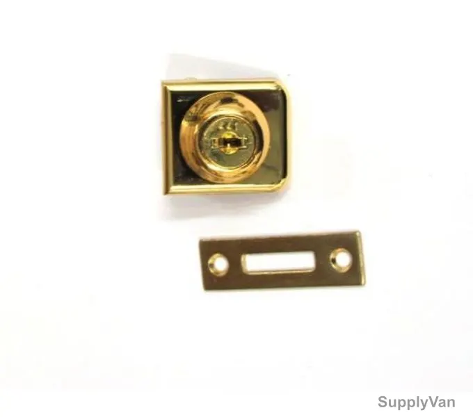 Glass Drawer Lock, Gold