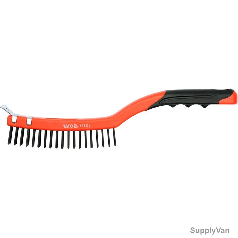 Yato Wire Brush With Plastic Handle, YT-6331, 340MM