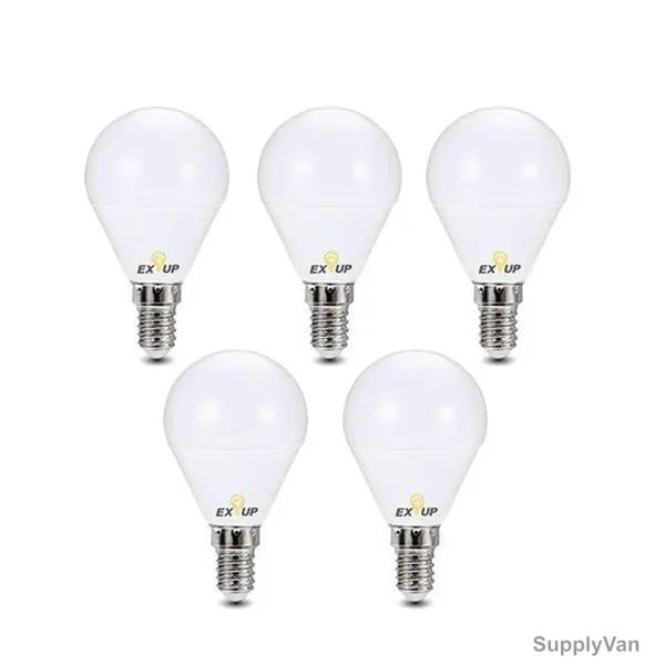 Exup LED Bulb, 220-240V, 7W, E14, 6500K, Cool White, 5 Pcs/Pack — image 1