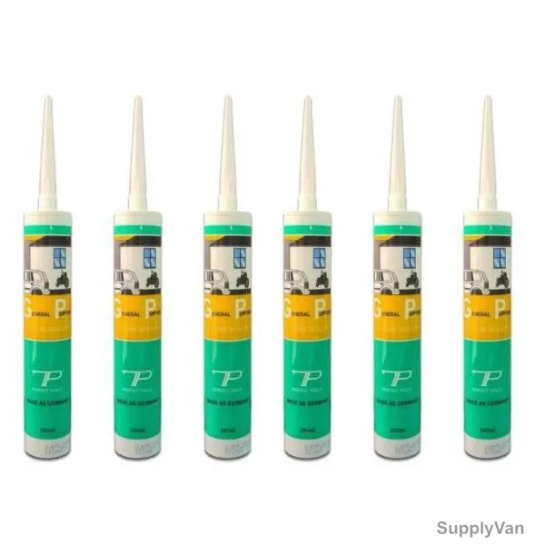General Purpose Silicone Sealant, SI171A, 280ML, Black, 6 Pcs/Pack