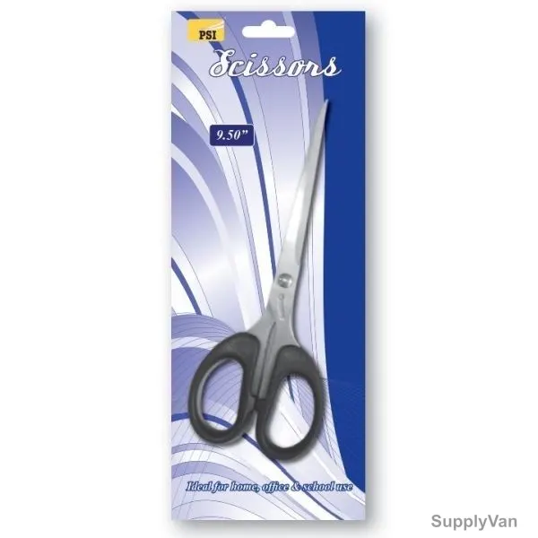 PSI Scissor, PSSES6020, 9.5 Inch, Black and Silver