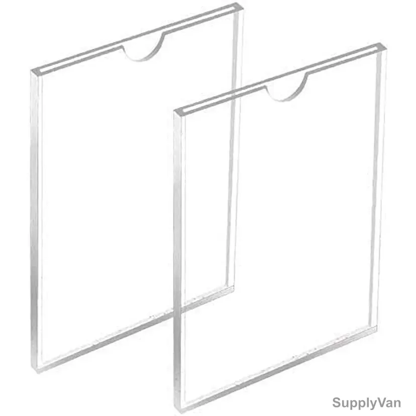 Acrylic Checklist Holder, A5, 2MM Thk, 11.7 Inch Height x 8.3 Inch Width, Clear