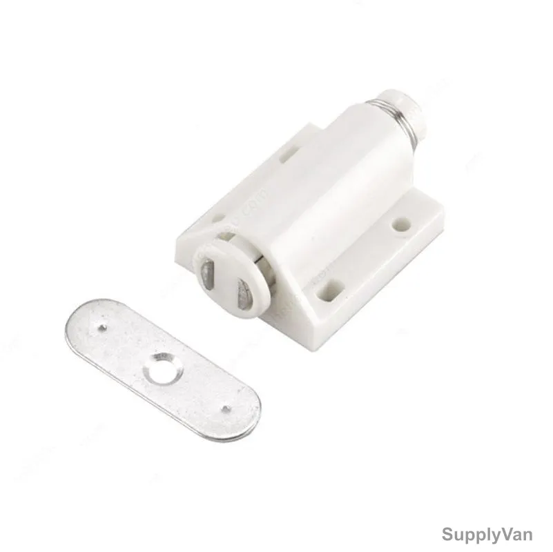 Yingda Single Magnetic Door Catcher, YD-906A, Iron and Plastic, 29x34MM, White