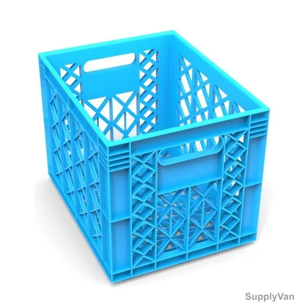 Palletco Milk Crate, HDPE/Polypropylene, 47 Ltrs, Blue — image 1