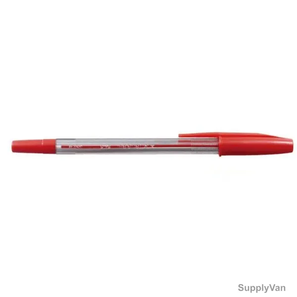 Uni-Ball Medium Ball Point Pen, SASM-RD, 1.0MM Tip, Red, 12 Pcs/Pack