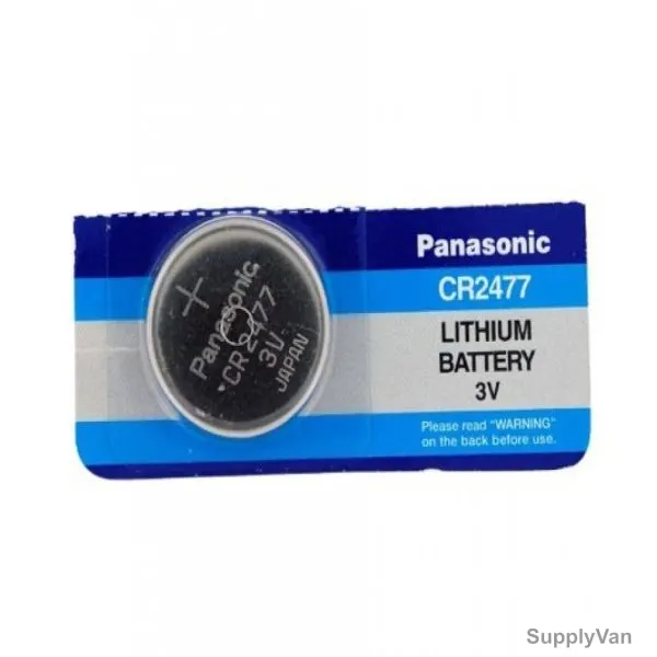 Panasonic Coin Battery, CR2477, Lithium, 3V — image 1