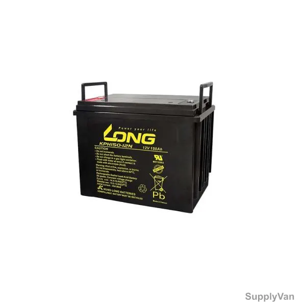 Long Rechargeable Sealed Lead Acid Battery, KPH150-12N, 12V, 150Ah/10 Hr