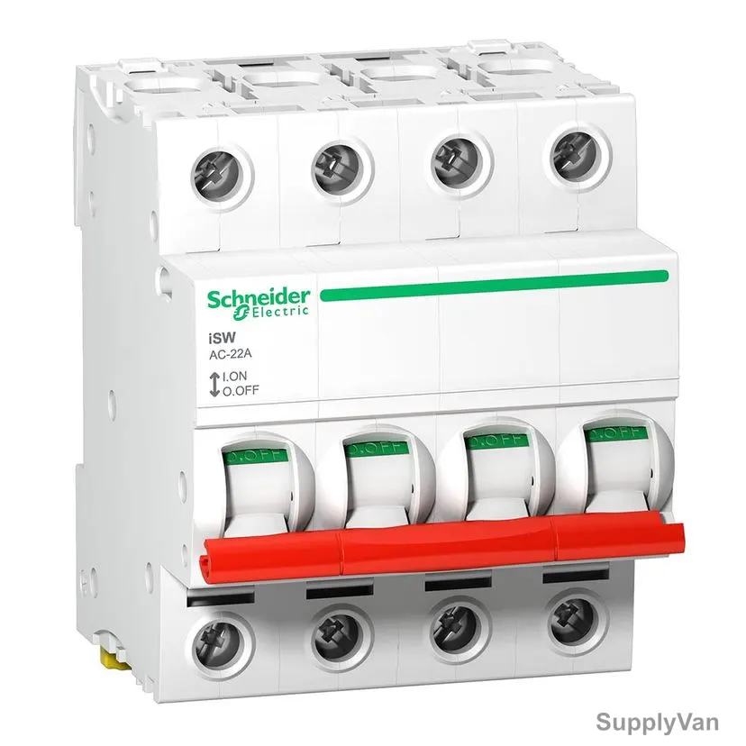 Schneider Electric Switch Disconnector, A9S66440, Acti9 iSW, 4P, 40A, 415VAC