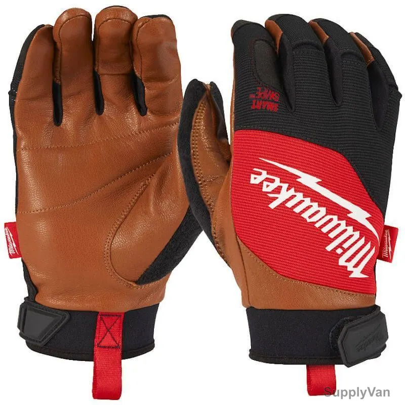 Milwaukee Hybrid Leather Gloves, 4932471913, L, Multicolor — image 1