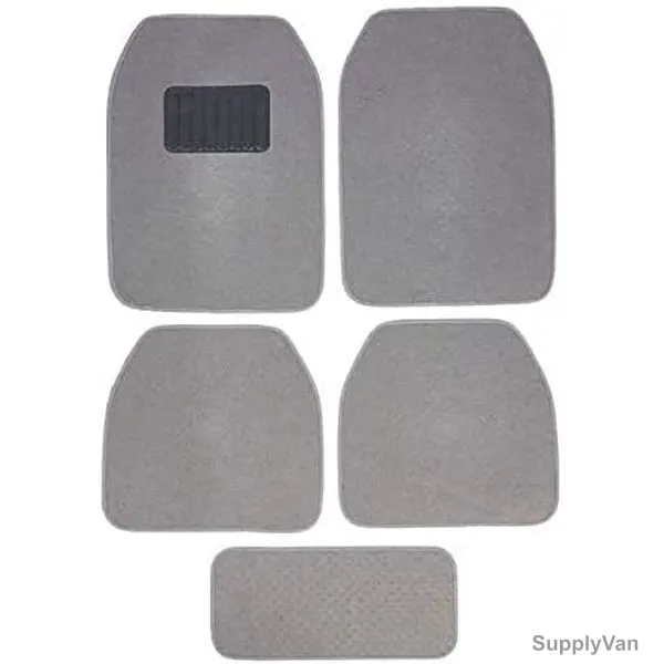 Flak Car Floor Mat Set, Grey, 5 Pcs/Set