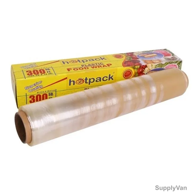 Hotpack Food Wrap Film, CF300, PVC, 30CM x 300 Sq.ft, Clear — image 1
