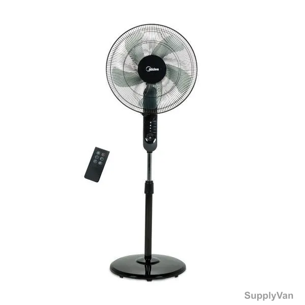 Midea Stand Fan, FS4015FR, 16 Inch, 50W, Black