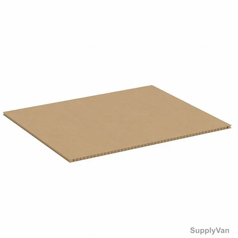 Corrugated Honeycomb Sheet, 10MM Thk, 120CM Width x 244CM Length, Brown