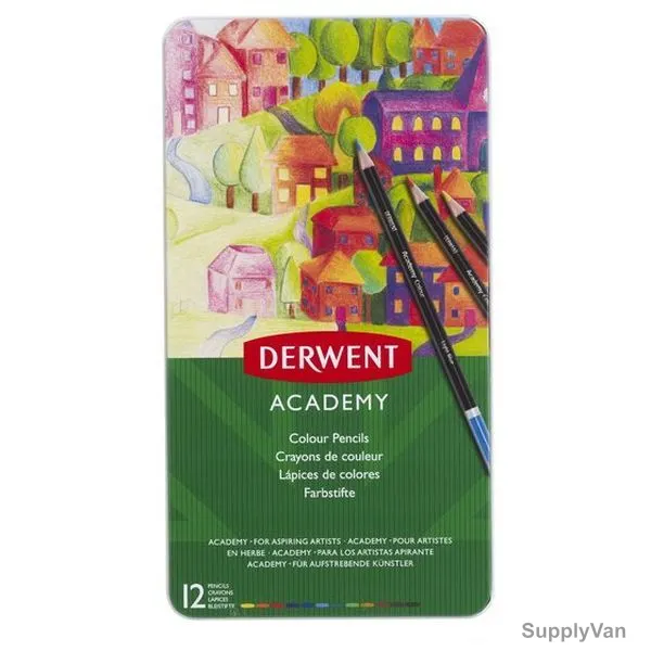 Derwent Academy Color Pencil Set, 2301937, 12 Pcs/Set