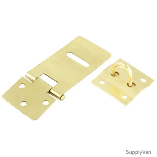 Robustline Hasp And Staple, 6.5x3CM, Brass