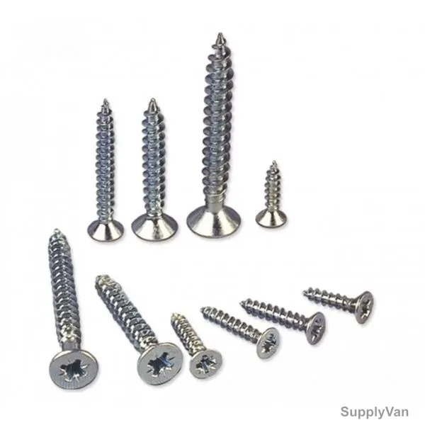 Patta Chipboard Screw, CHPZNC, Zinc Plated, M6 x 200MM, PK150