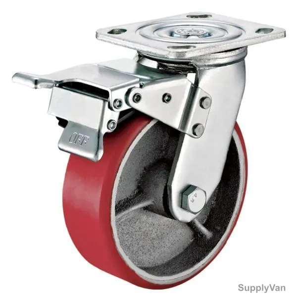 Maxwel Heavy Duty Urethane Wheel Caster, MW-A4028-100, 10CM, 300 KG