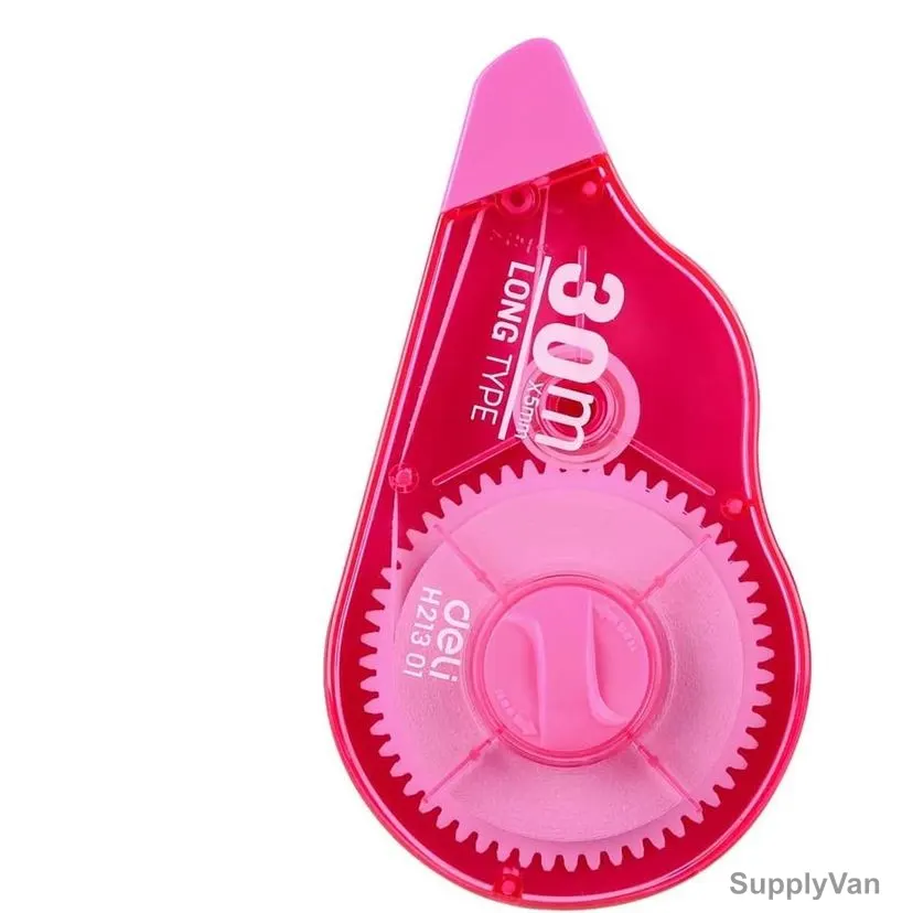 Deli Correction Tape, EH21301, 5MM Width x 5 Mtrs Length, Pink