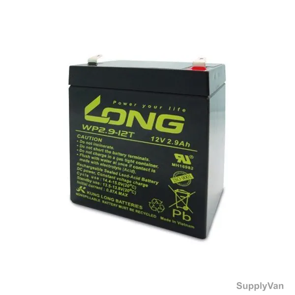 Long Valve Regulated Lead Acid Battery, WP2.9-12T, 12V, 2.9Ah — image 1