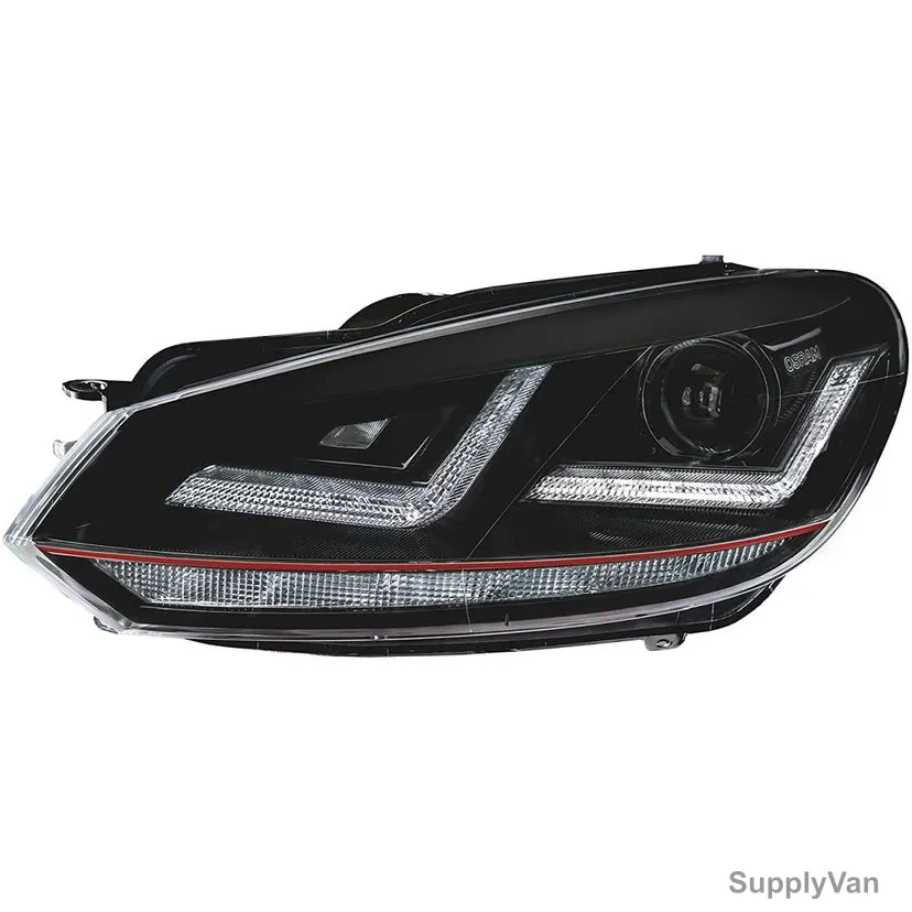 Osram Halogen Headlight For VW Golf VI, LEDHL102-BK LHD, LEDriving Xenarc, 12V, 25W, Black — image 1