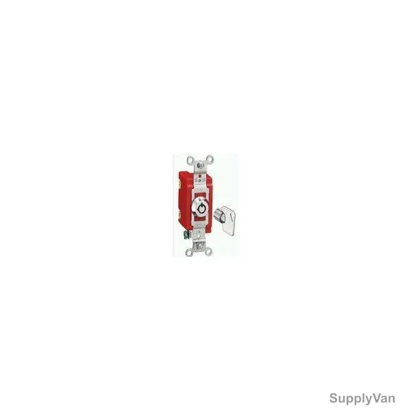 Hubbell 2 Way Toggle Switch, HUBHBL1221RKL, 20A, 120-277VAC