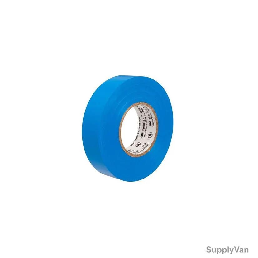 3M Vinyl Electrical Tape, Temflex 1500BL, 19MM Width x 10 Mtrs Length, Blue