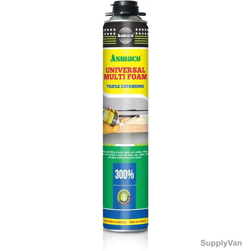 Asmaco Universal Polyurethane Foam, 500ML, 12 Pcs/Carton