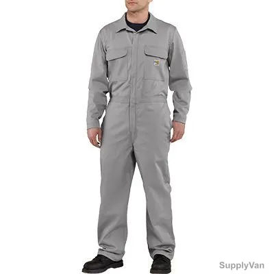 Power Twill Cotton Pant and Shirt, Size S, Grey
