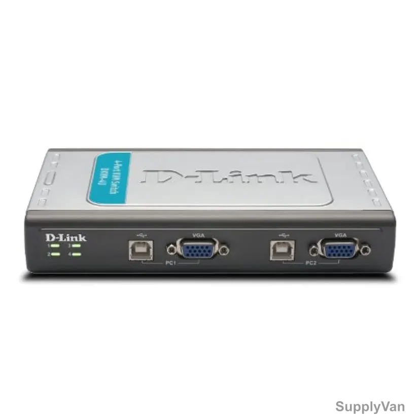 D-Link USB KVM Switch, DKVM-4U, 4 Port, Grey — image 1