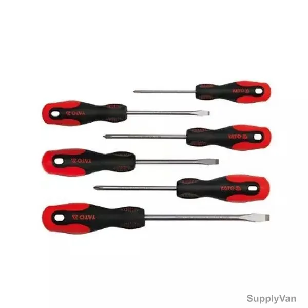 Yato Screwdriver Set, YT-2783, 6/24 Inch Drive Size, 6 Pcs/Set