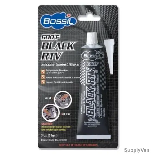 Bossil Gasket Maker, BS-8016BR, Black, 85g