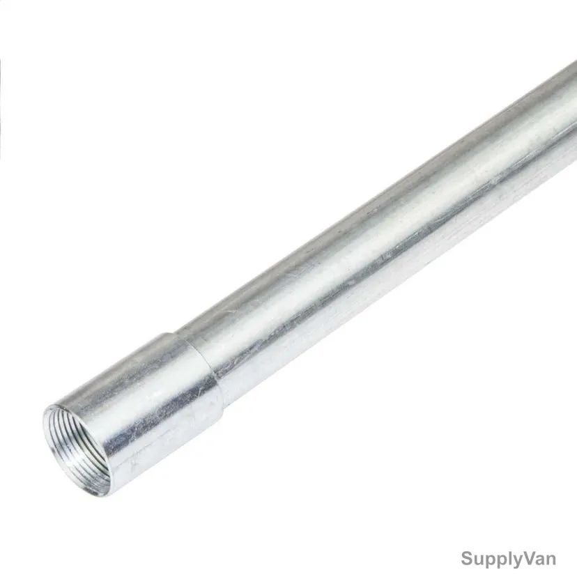 Barton Heavy Duty Welded Conduit, Galvanised Steel, 20MM x 8 Mtrs
