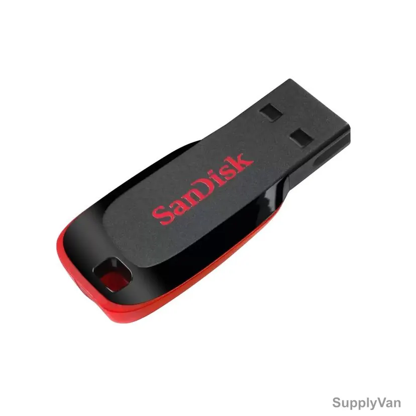 Sandisk Cruzer Blade Flash Drive, SDCZ50-032G-I35, USB 2.0, 32GB, Red