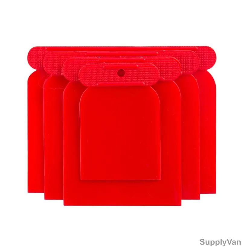 Beorol Plastic Square Scraper, JSPVC, Polyethylene, 4PCS