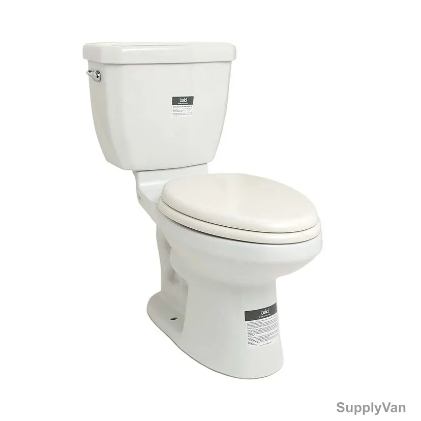 Bold Oderzo Close-Coupled S-Trap Water Closet Set, SAWTPT2158100, Vitreous China, 440MM Width x 470MM Length, White — image 1