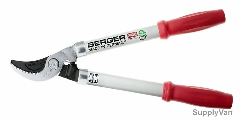 Berger Lopping Shear, 4195, Red Handle, Sap Groove, PK6