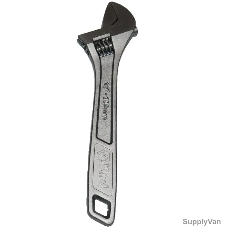 Wika Adjustable Wrench, WK17023, Forged Steel, 12 Inch