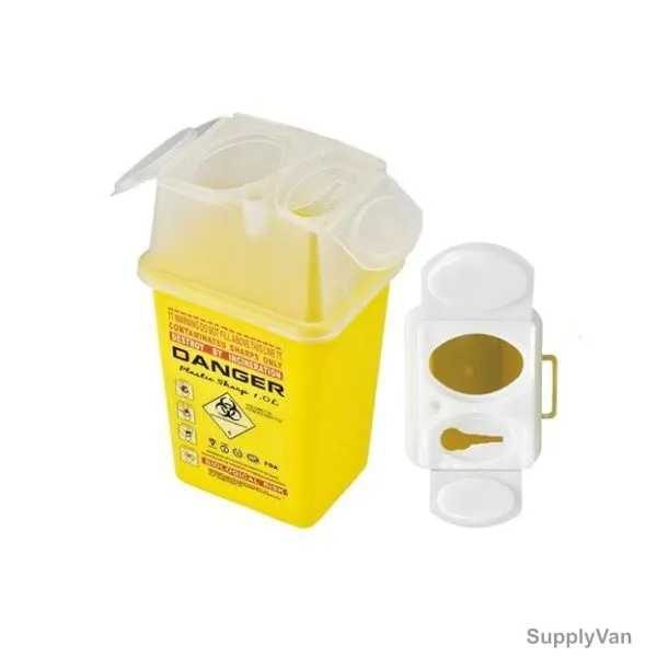 Dailymag Sharp Container, DMS-T1A, 18CM Height x 8CM Width x 10.5CM Length, 1 Ltr, Yellow — image 1