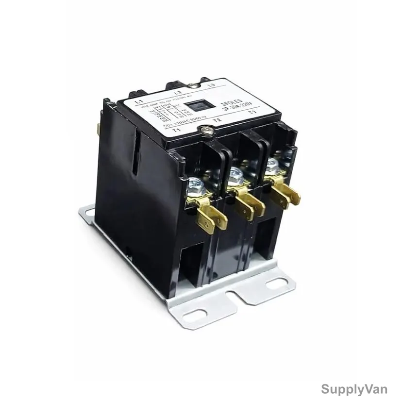 Definite Purpose Magnetic Contactor, 220VAC, 3 Pole, 30A