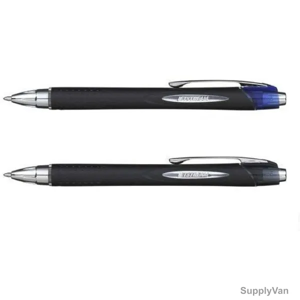 Uni-Ball Style Retractable Ball Point Pen, SXN210-02BE-BK, Jetstream, 1.0MM Tip, Blue/Black, 2 Pcs/Set