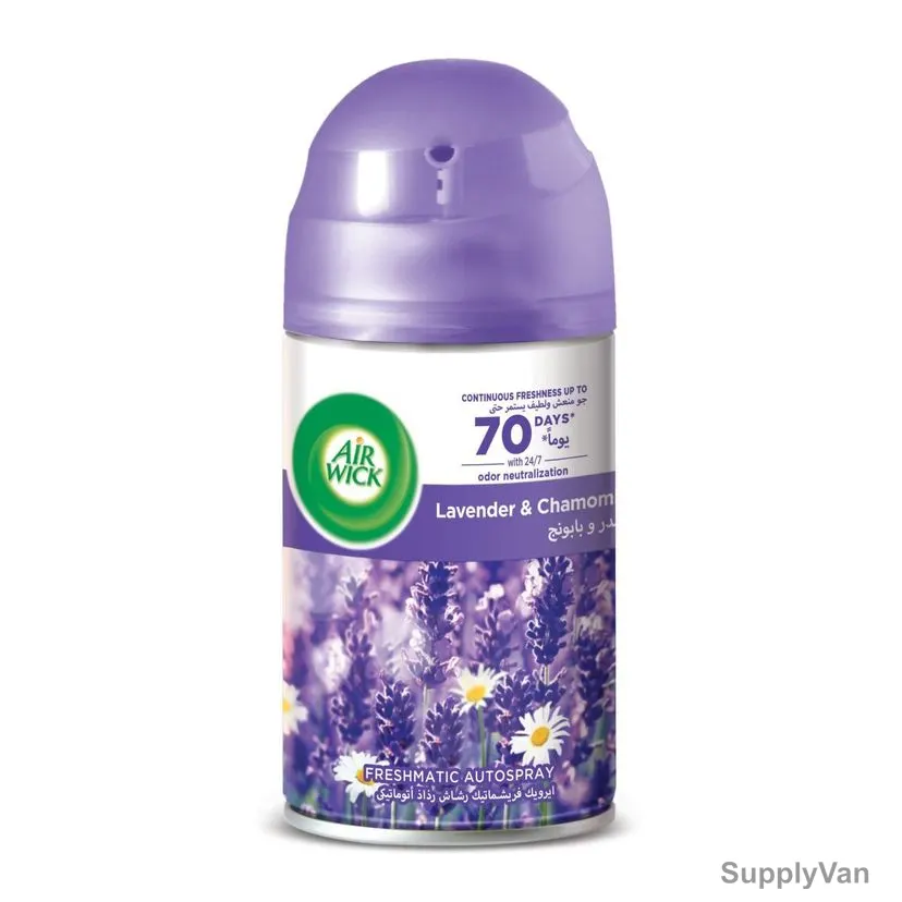 Air Wick Freshmatic Automatic Air Freshener Spray Refill, Lavender and Chamomile, 250ML